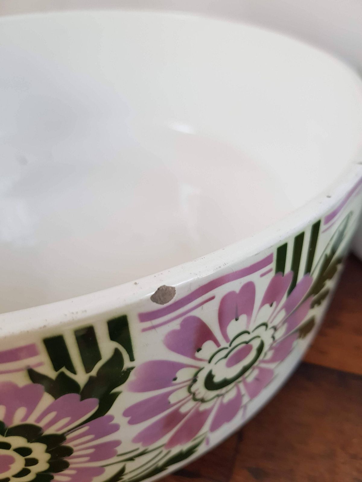 Antique Ceramic Toilet Set   Faiencerie Saint Ghislain Belgium   Pitcher And Bowl photo vinterior