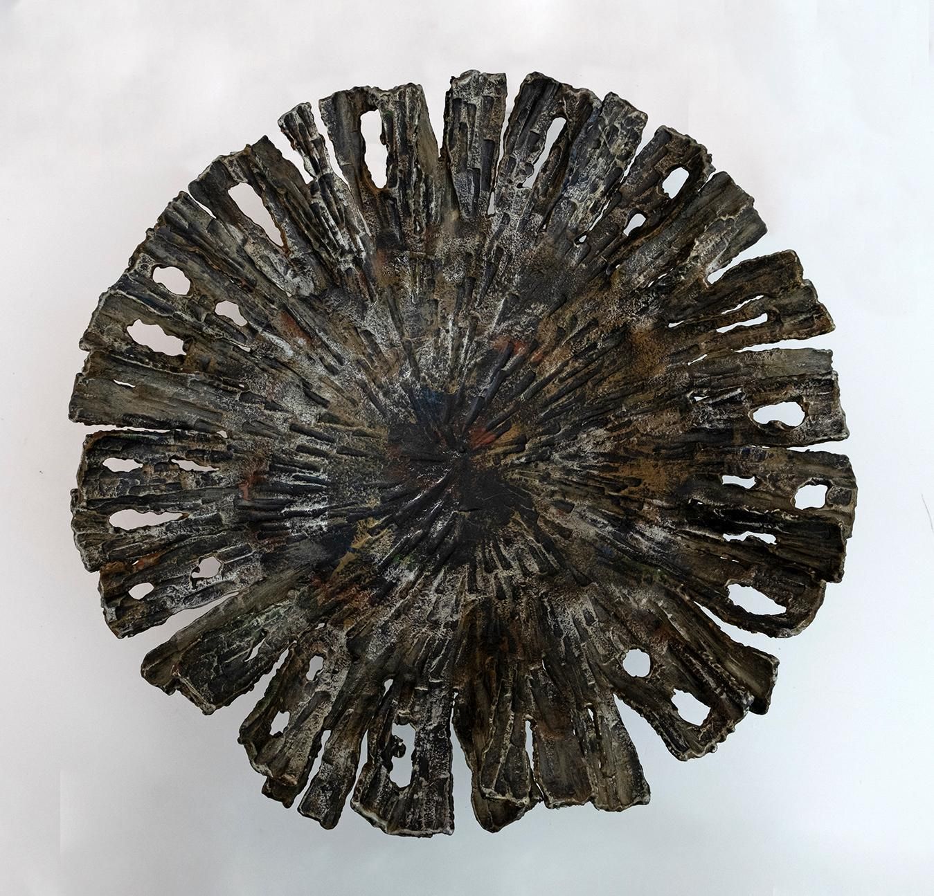 Salvino Marsura Brutalist Forged Iron Centerpieces, 1970s photo 2455.0