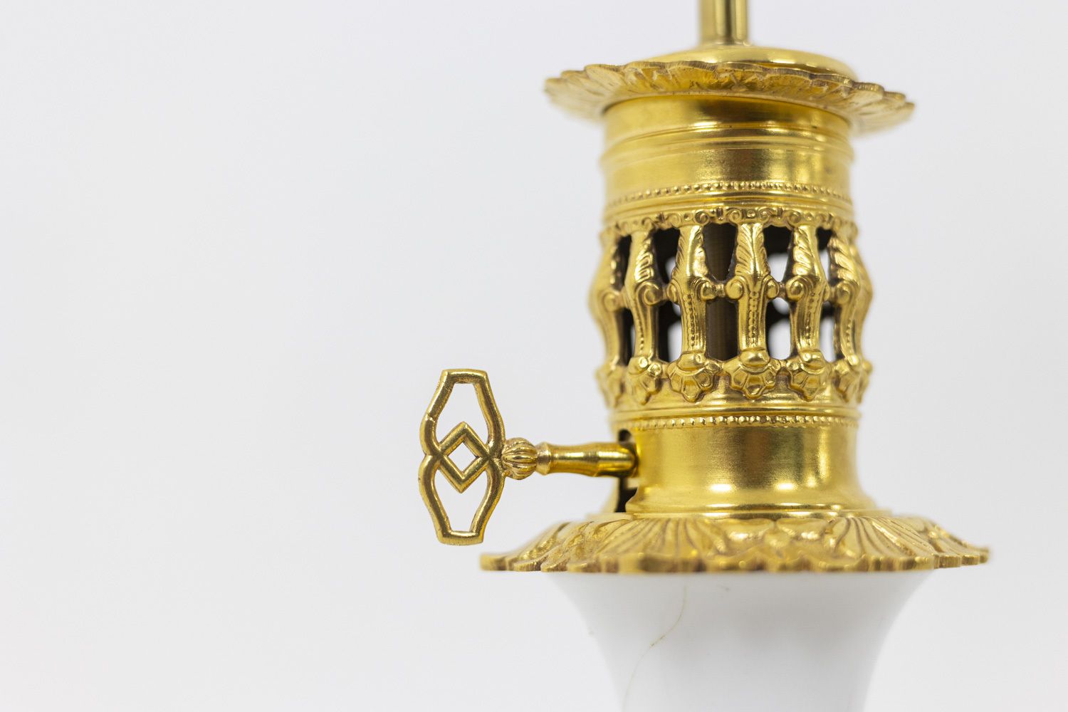 Pair Of Lamps In White Porcelain And Bronze, Circa 1880 photo buy