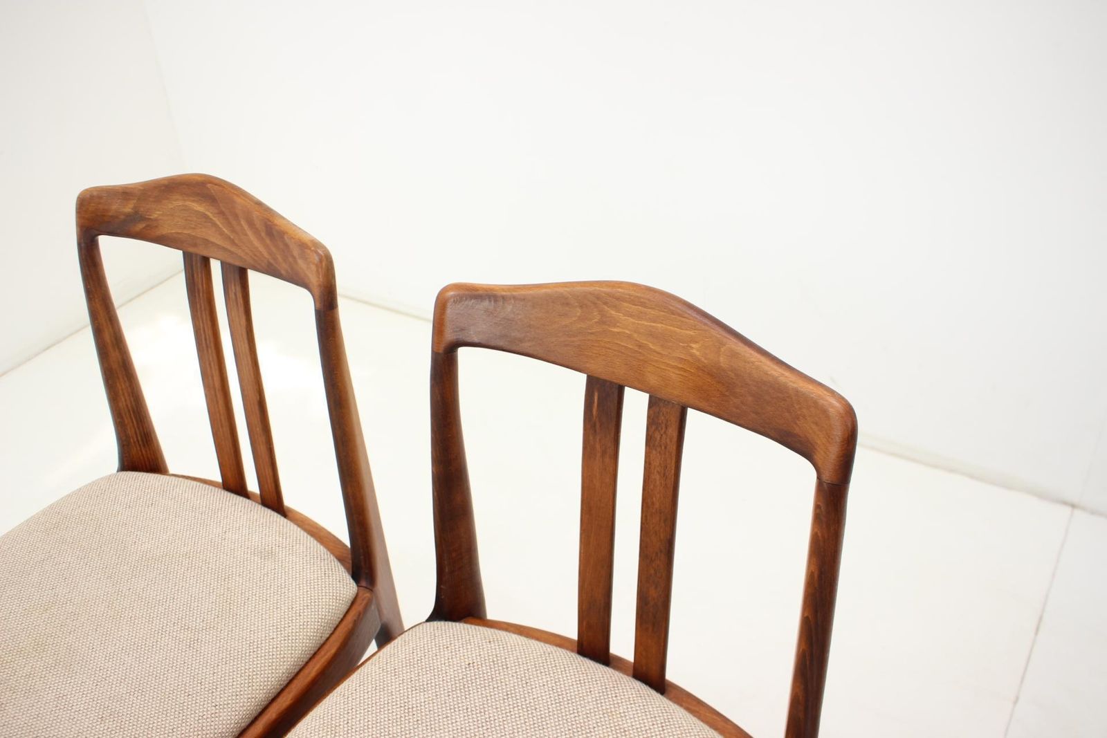 1970s Set Of Four Dining Chairs By Drevotvar Czechoslovakia photo vintage