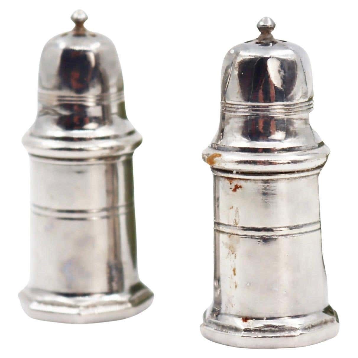 Pair Of Saltcellar And Pepperpot, Christofle House, 20th Century