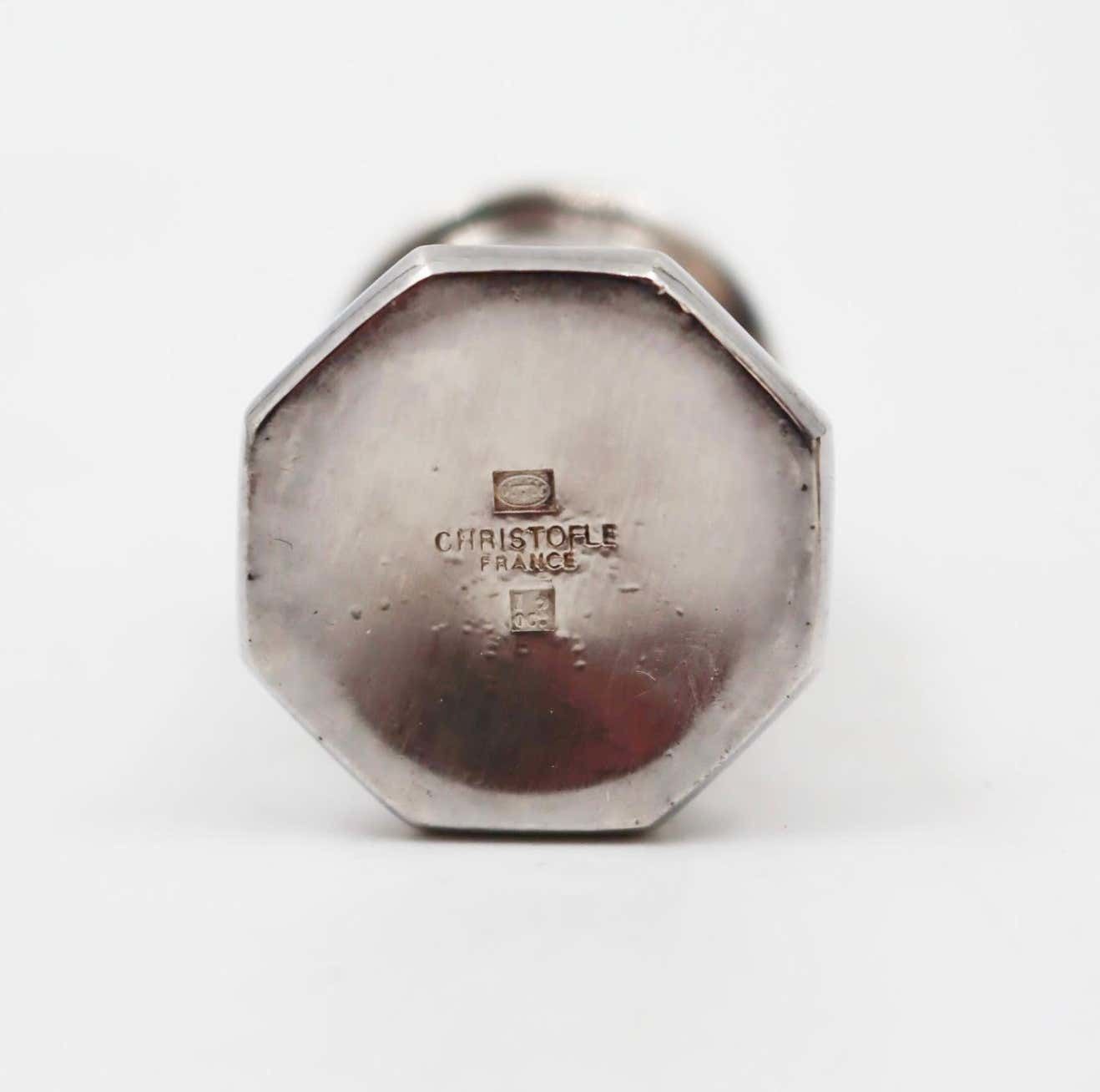 Pair Of Saltcellar And Pepperpot, Christofle House, 20th Century photo for sale