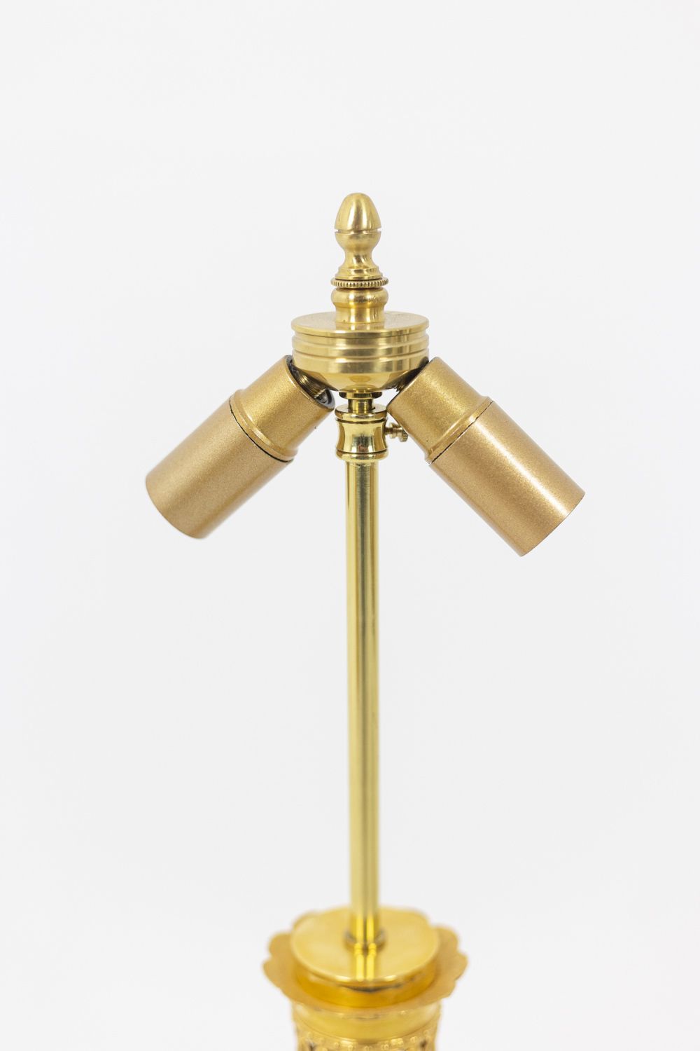 Pair Of Lamps In Céladon Porcelain And Gilt Bronze, Circa 1880 photo for sale