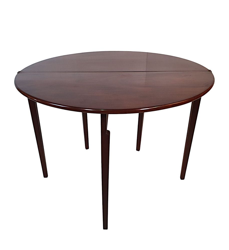 A Stunning 19th Century Irish Georgian Turn Over Leaf Tea Table photo for sale