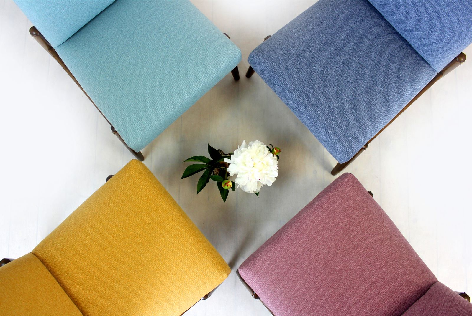 Restored Beech Chairs From Zamojskie Fabryki Mebli, 1960s, Set Of 4 photo furniture