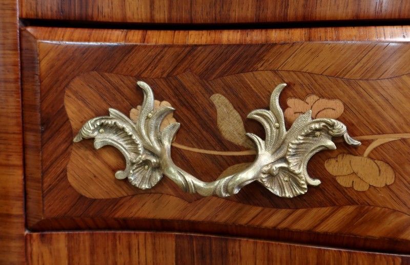 Furniture Semainier In Amaranth Veneer And Marquetry, Louis XV Style   Early 20th Century photo