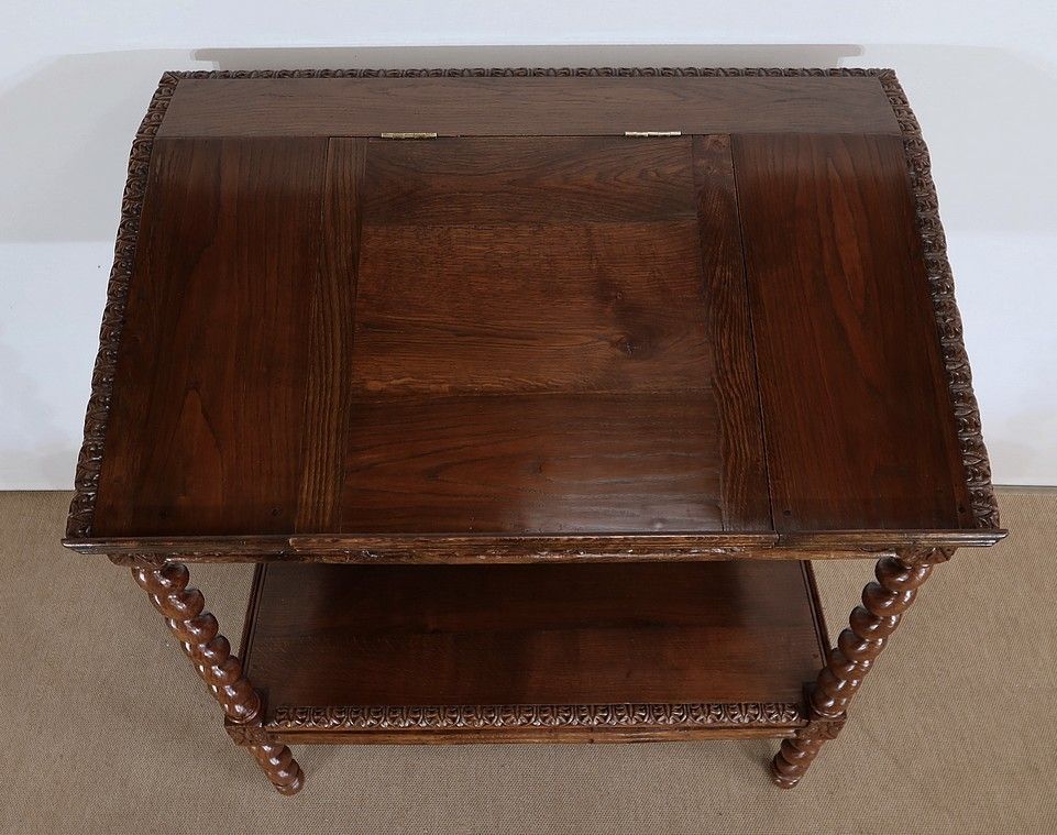 Important Lectern In Solid Oak, Louis XIII Style, Late 19th Century photo vinterior