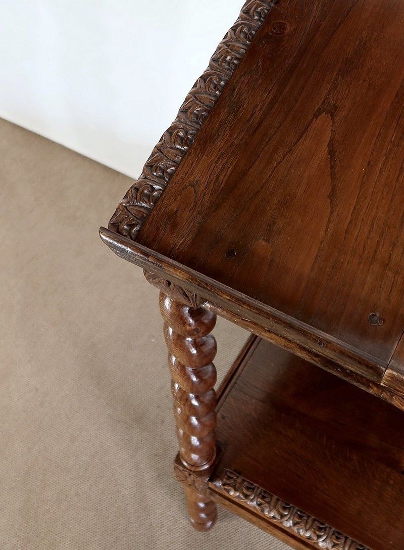 Important Lectern In Solid Oak, Louis XIII Style, Late 19th Century photo buy