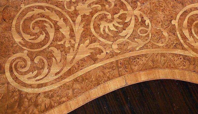 Rare Table In Precious Wood, Napoleon III Period – Mid 19th Century photo vintage