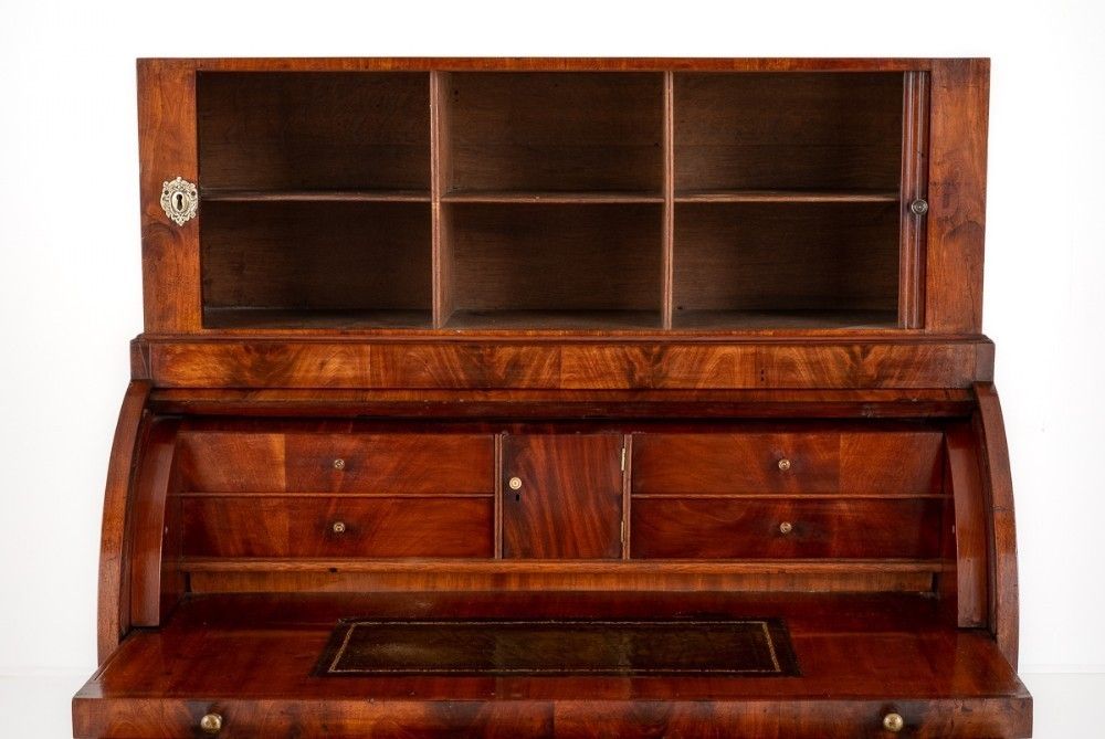 Regency Cylinder Desk Mahogany Furniture 19th Century photo buy