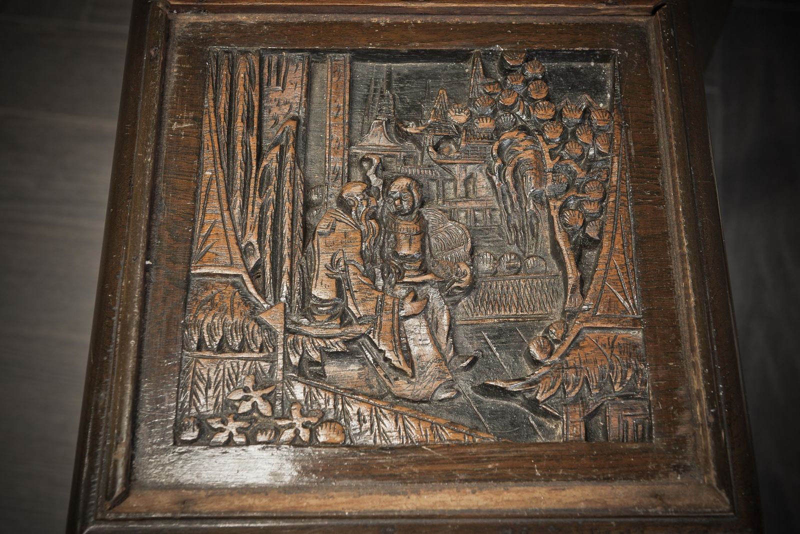 Chinese Carved Quadruple Nest Of Tables photo furniture