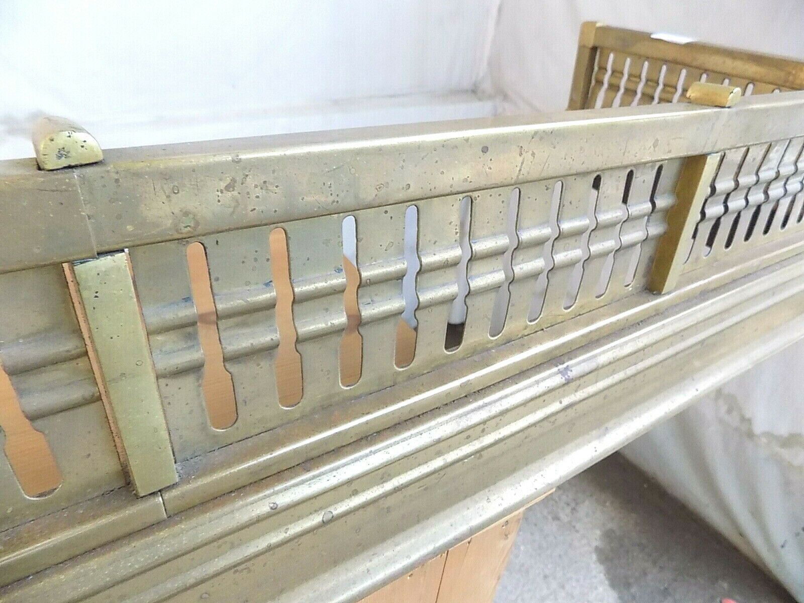 Antique Fireplace Fender Brass Fireplace Fireplaces And Accessories Fire Fender photo 195.0