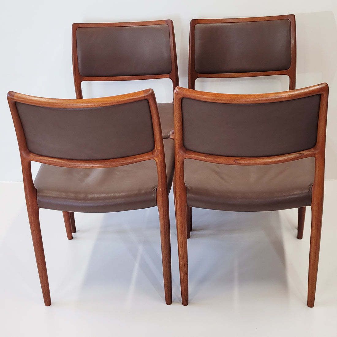 Niels Otto Møller #80 Teak Dining Chairs Set Of Four photo Furniture