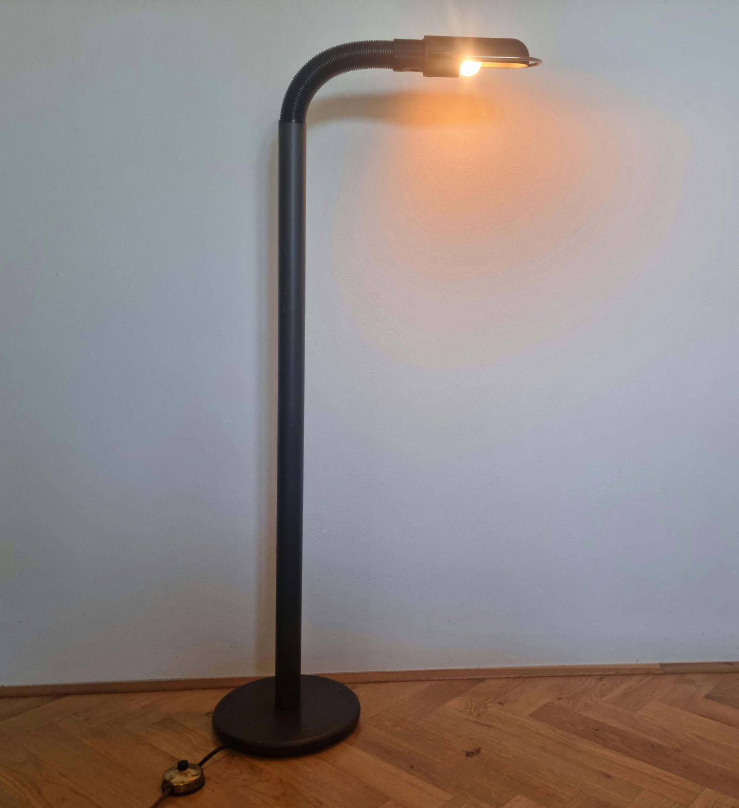 Mid Century Floor Lamp Elbow, Targetti Sankey, Italy, 1970s photo furniture