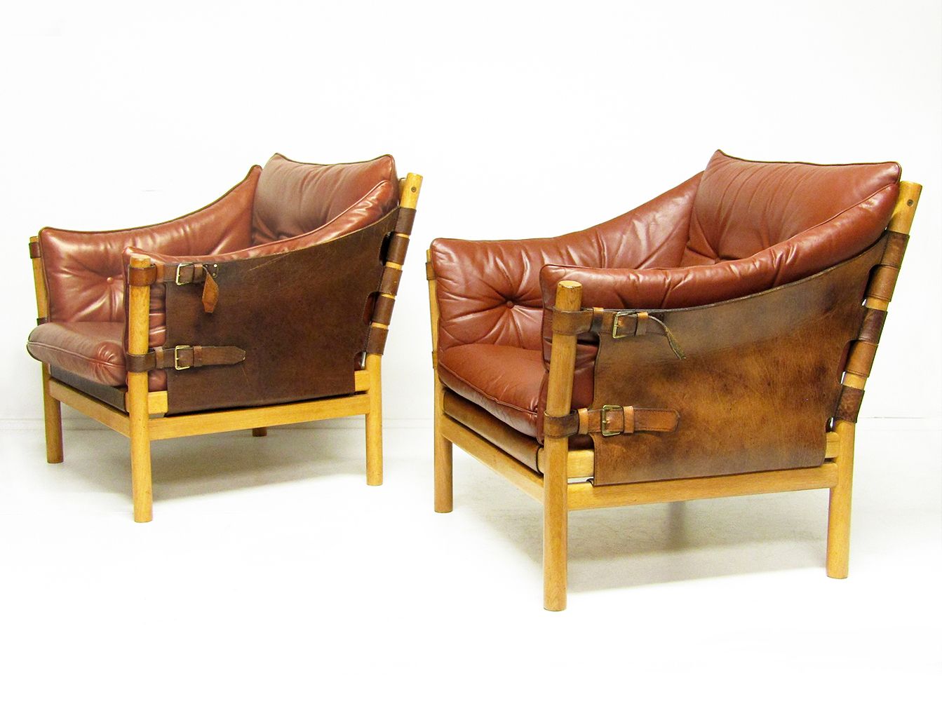 Two Swedish 1960s "Ilona" Lounge Chairs By Arne Norell photo for sale
