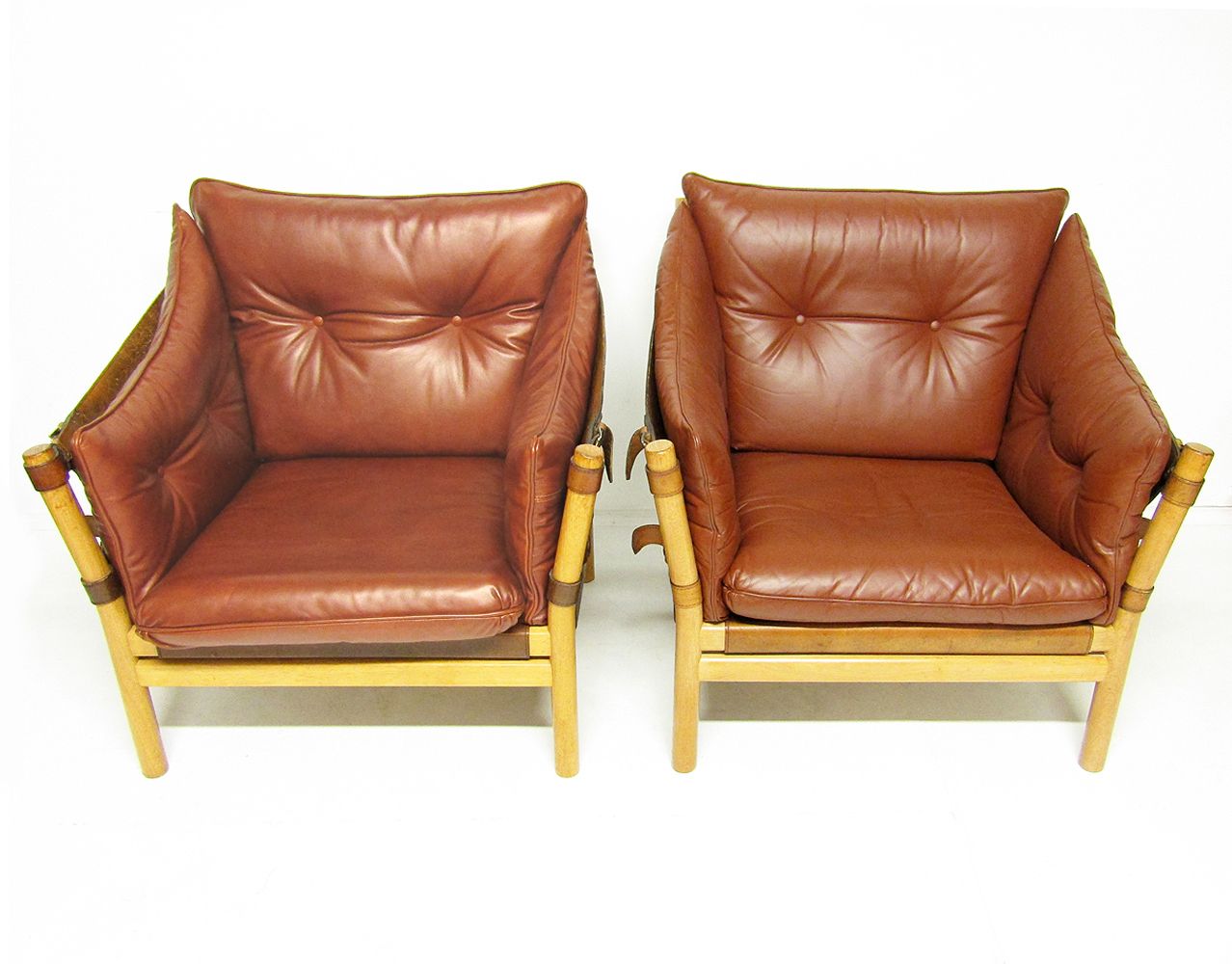 Two Swedish 1960s "Ilona" Lounge Chairs By Arne Norell photo 3600.0