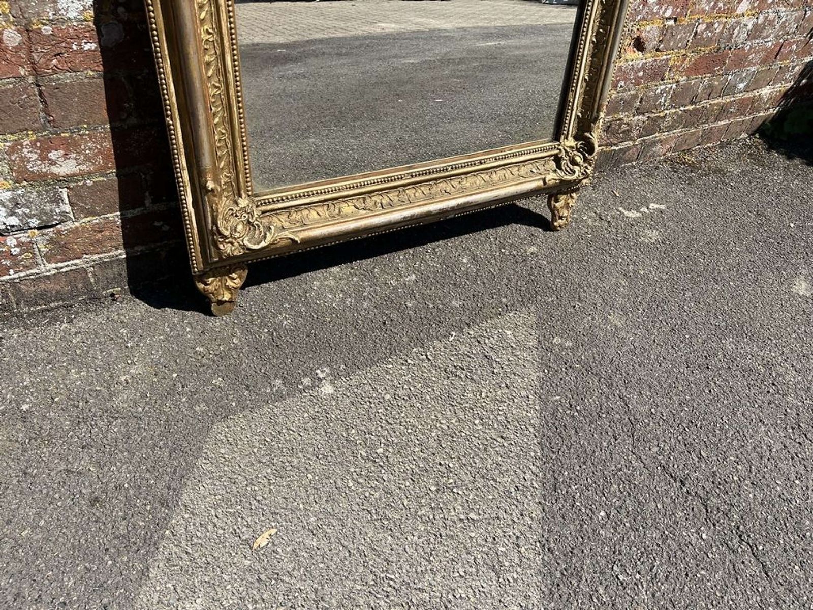 An Exceptional Large Antique Italian 19th C Silver/Gilt Mirror. photo 1795.0