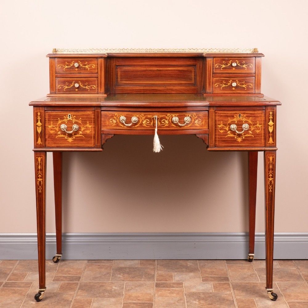 Good Quality Inlaid Rosewood Bonheur Du Jour photo for sale
