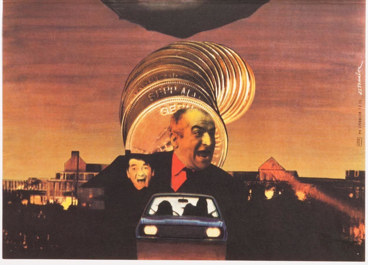 Original Film Poster, Fantomas, Jan Tománek, 1980, Genuine Czech Vintage Print photo for sale