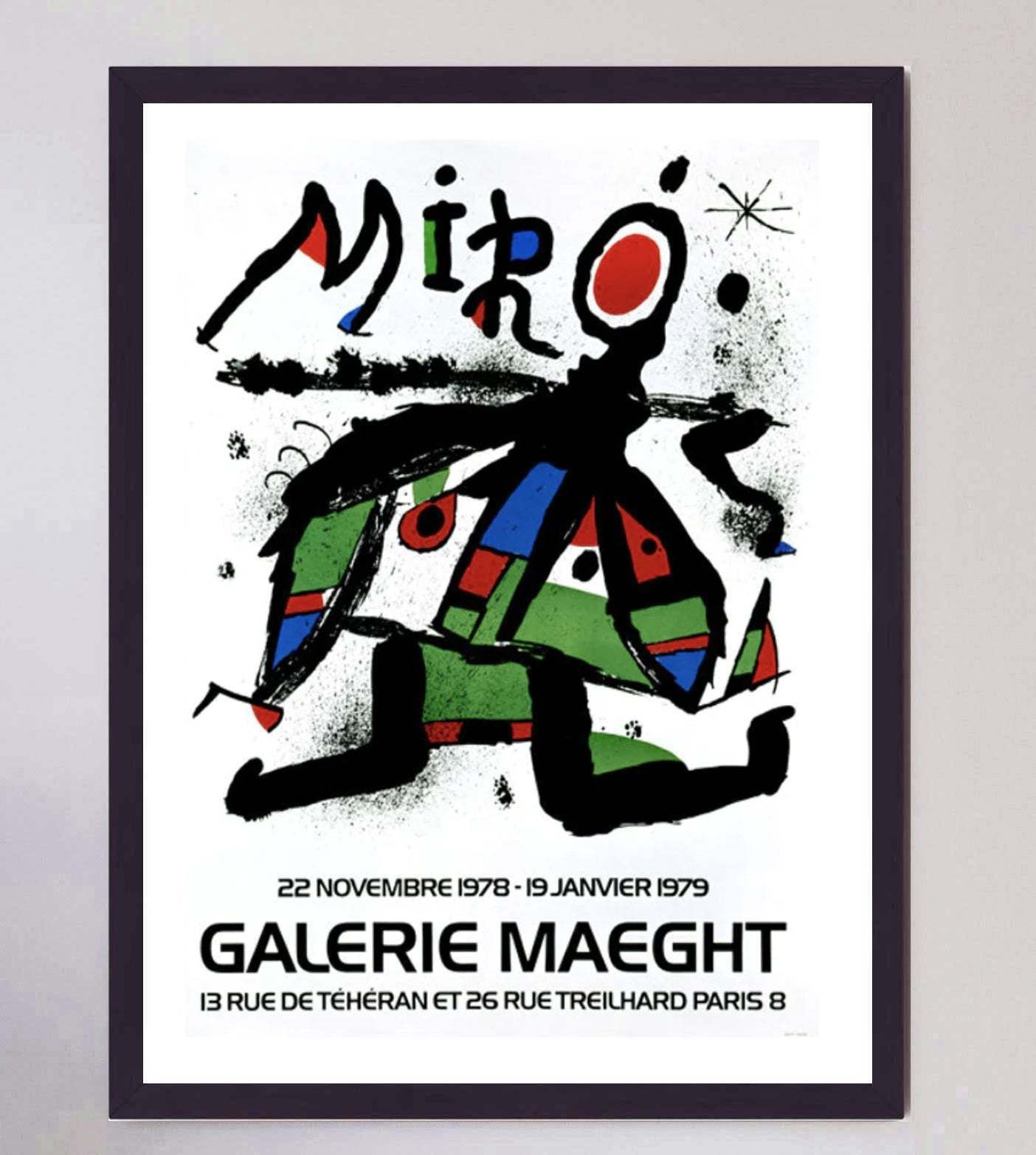 Joan Miro   Galerie Maeght Original Vintage Poster photo furniture