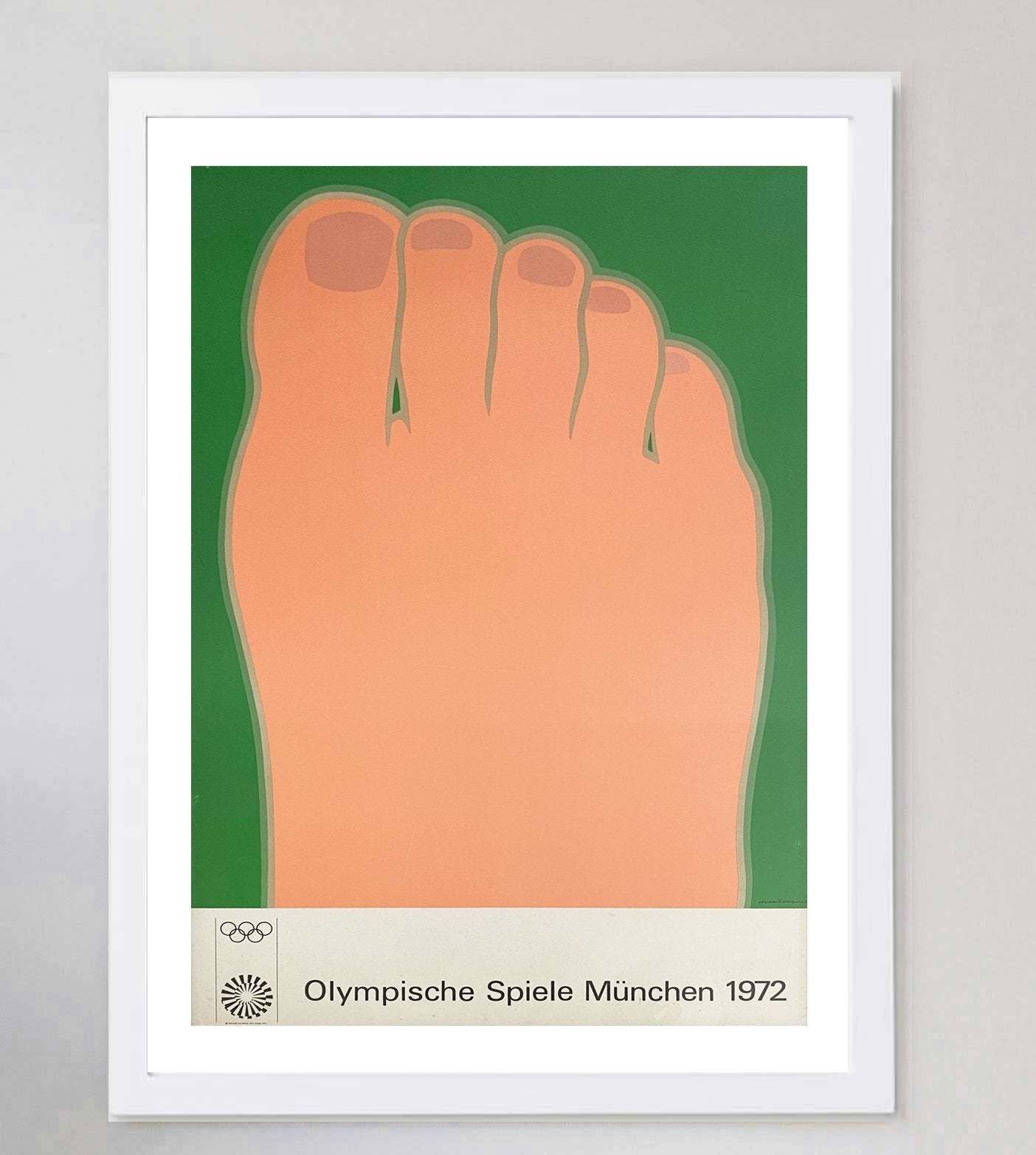 1972 Munich Olympic Games   Tom Wesselmann Original Vintage Poster photo for sale