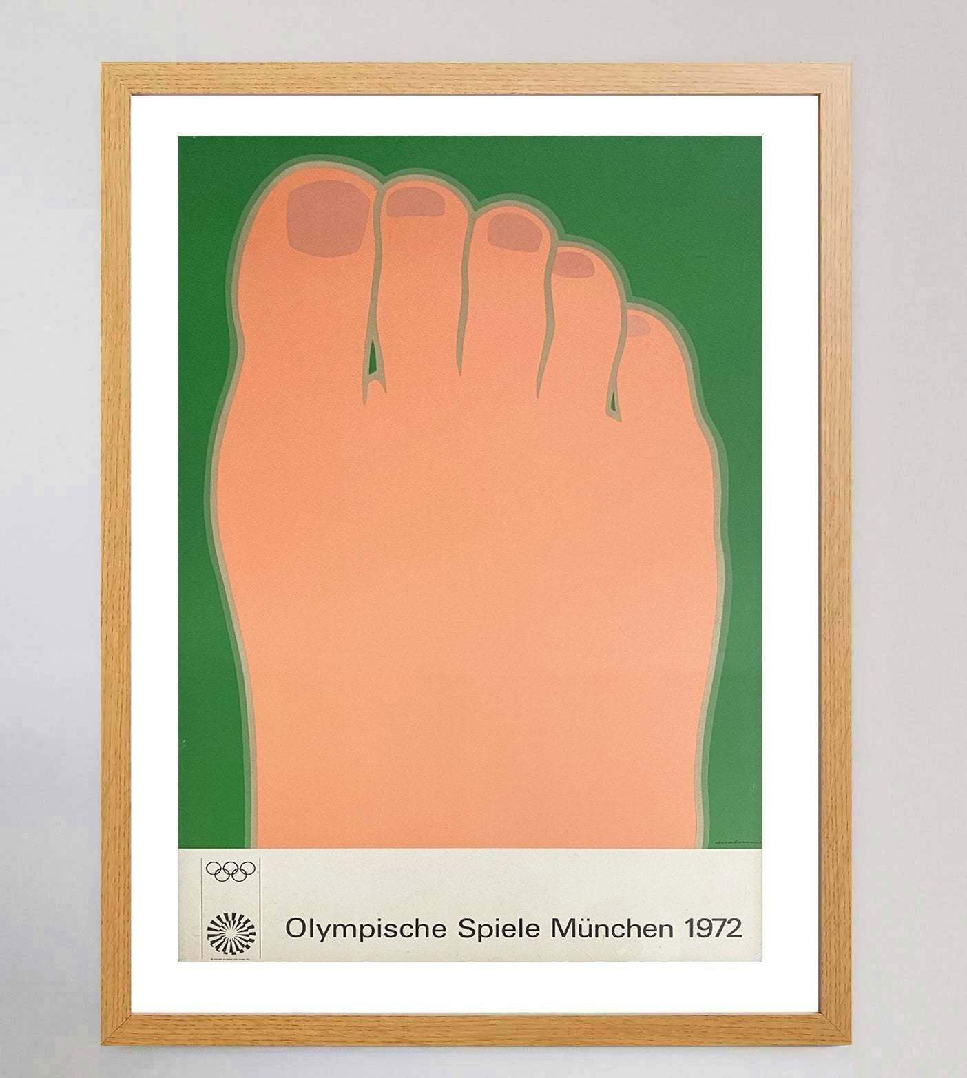 1972 Munich Olympic Games   Tom Wesselmann Original Vintage Poster photo Art