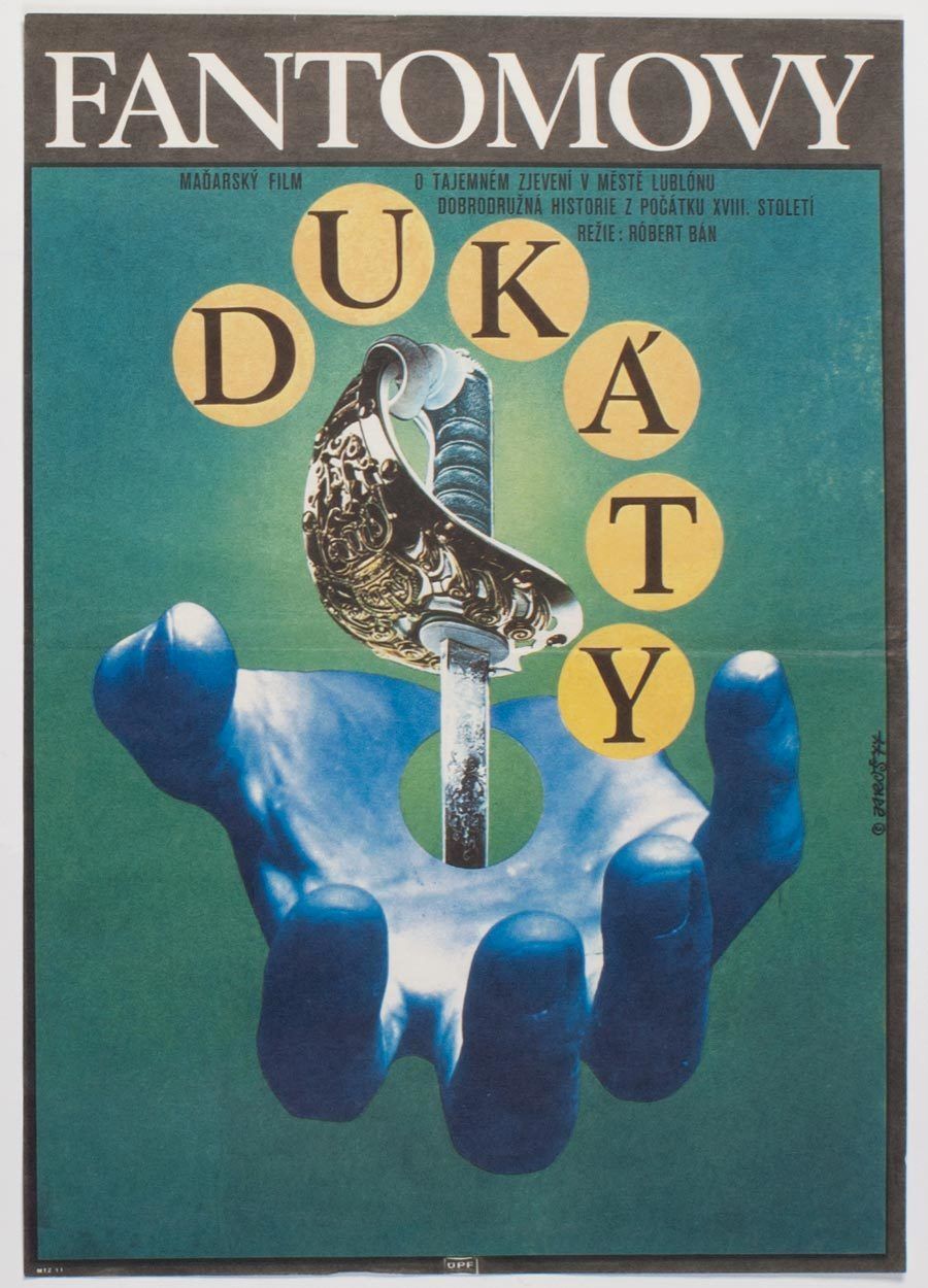 Original Film Poster, The Phantom On Horseback, Alexej Jaroš, 1977, Genuine Czech Vintage Print