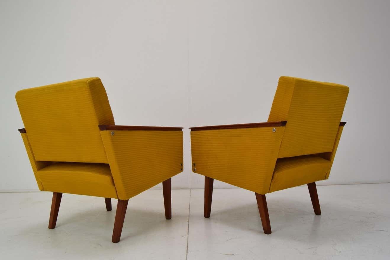 Set Of Two Armchairs Czechoslovakia,1960's photo vintage
