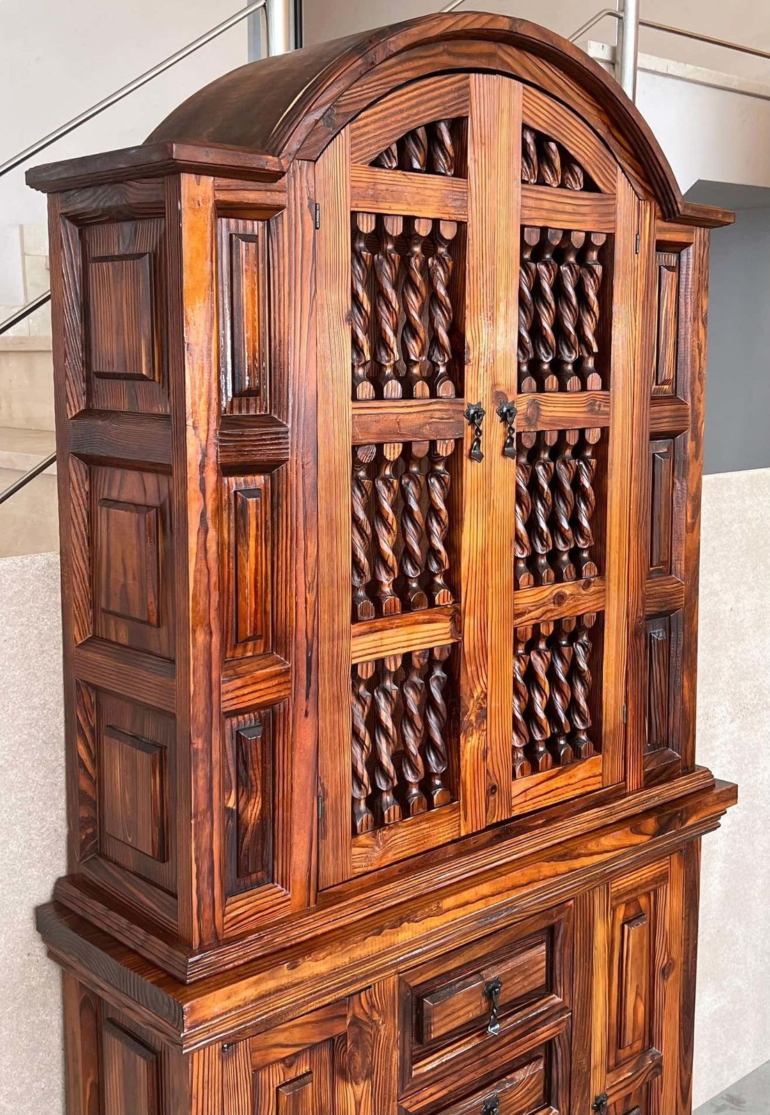 20th Century Cupboard Or Cabinet Pine Spain, Restored photo Furniture