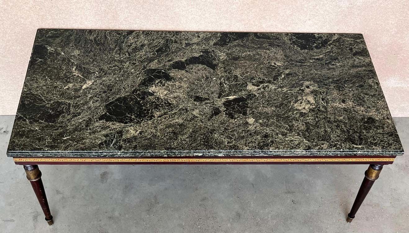 photo furniture Set Of Three Italian Modernist Midcentury Bronze Mounted Coffee Tables
