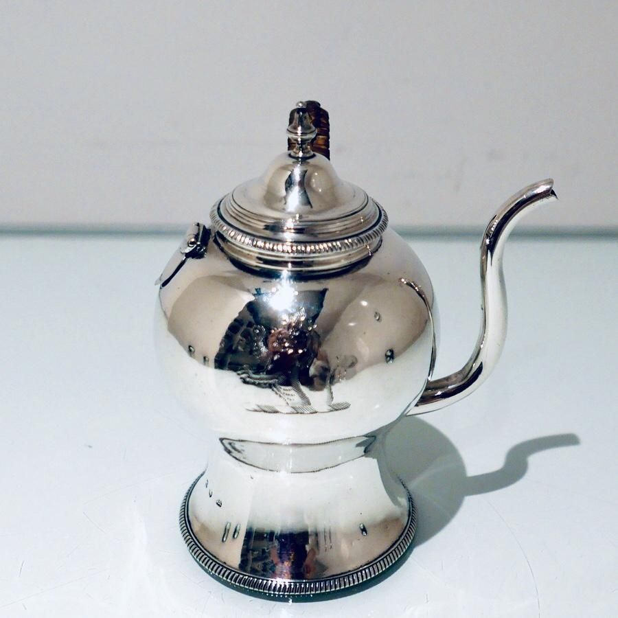 18th Century Antique George III Sterling Silver Gravy Argyle London 1772 Walter Brind photo for sale