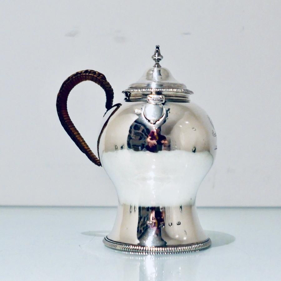 18th Century Antique George III Sterling Silver Gravy Argyle London 1772 Walter Brind photo Home Decor