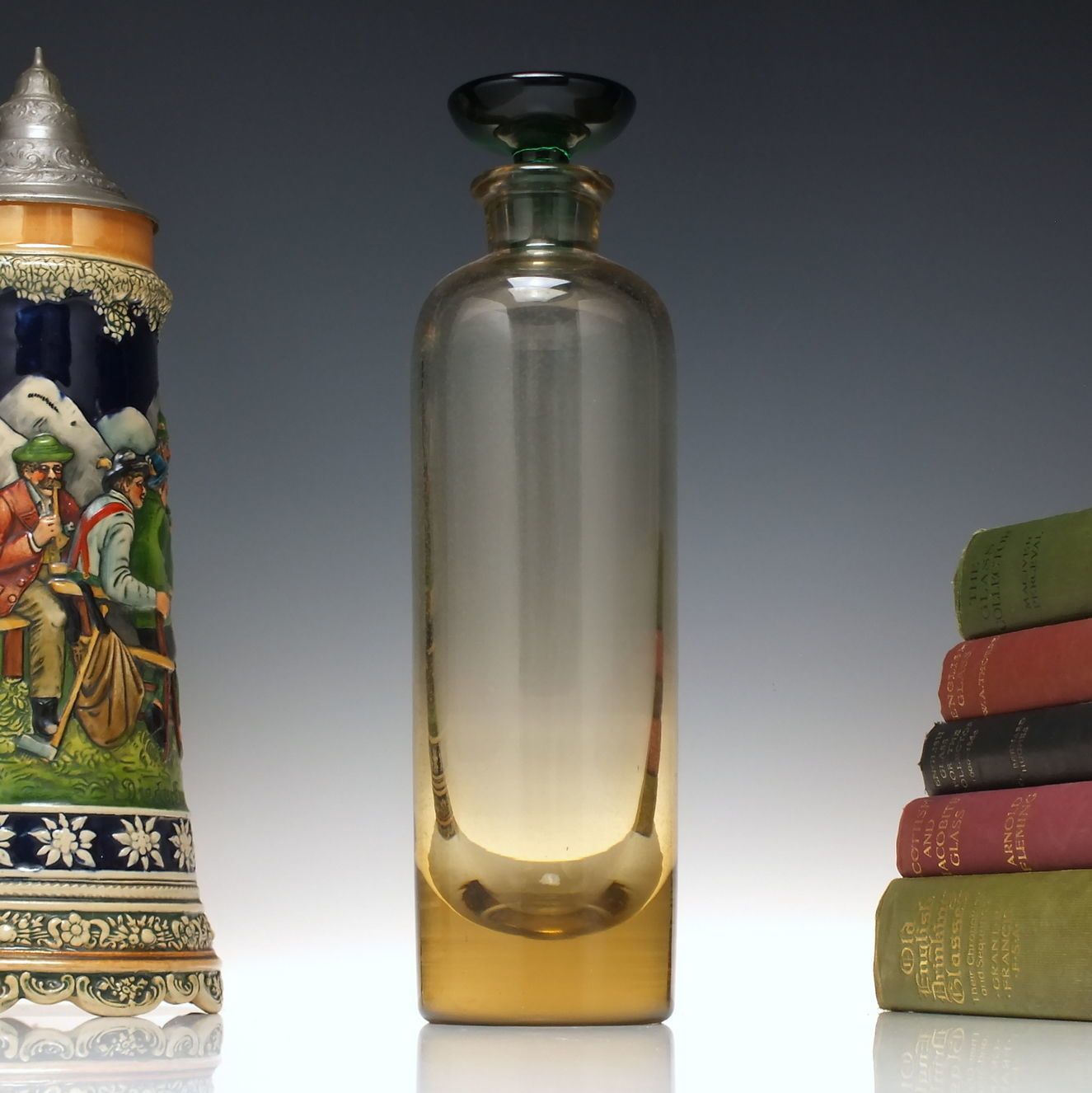 Swedish Vicke Lindstrand For Kosta Glass Decanter C1960