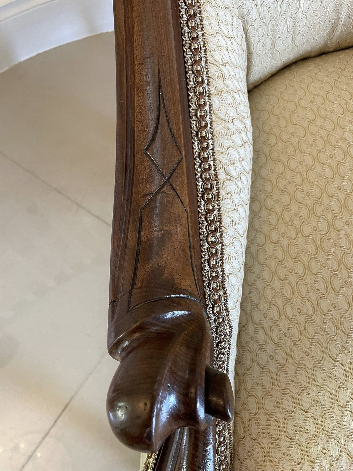 Unusual Pair Of Antique Quality Mahogany Armchairs photo buy