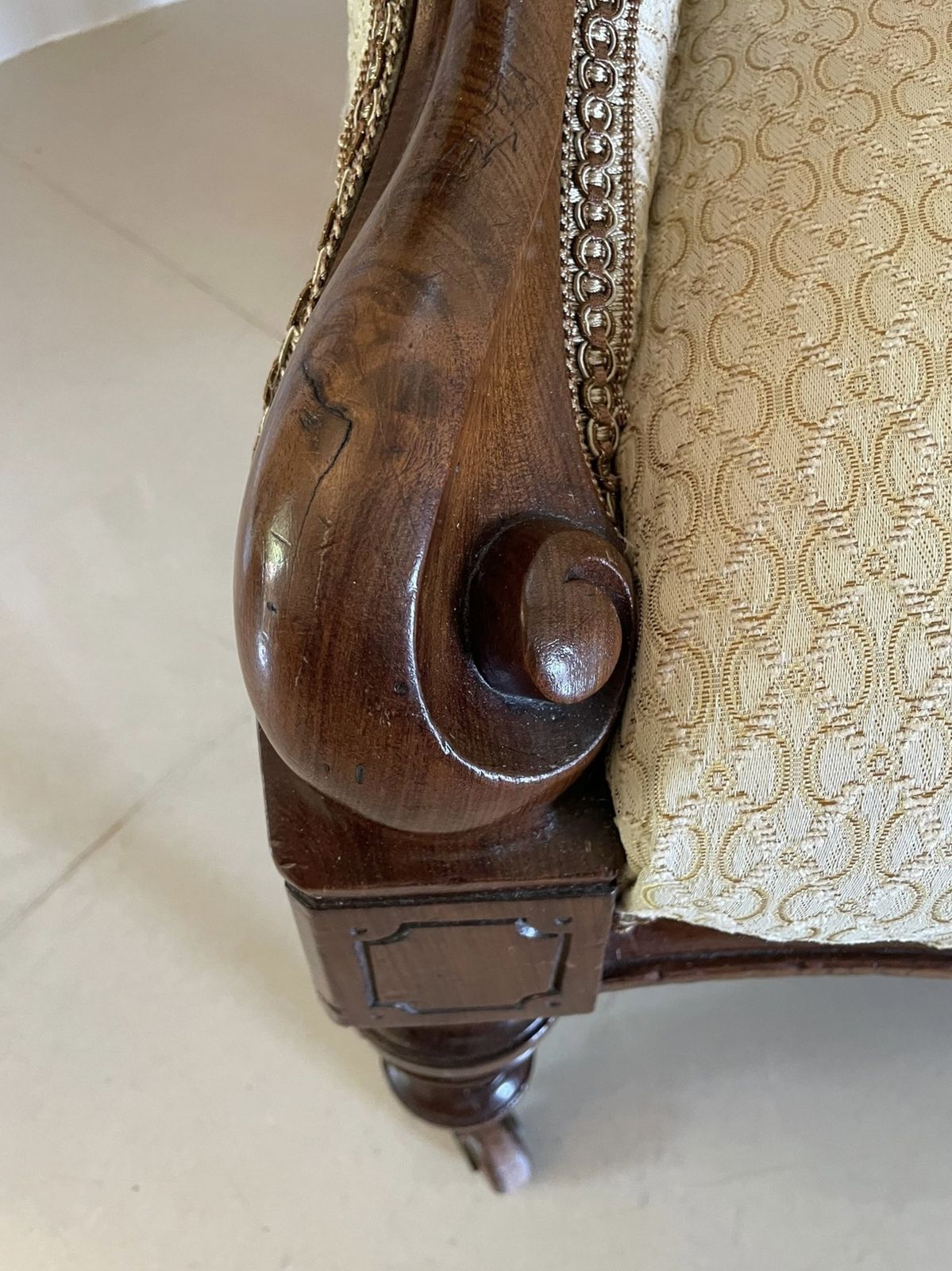 Furniture Unusual Pair Of Antique Quality Mahogany Armchairs photo