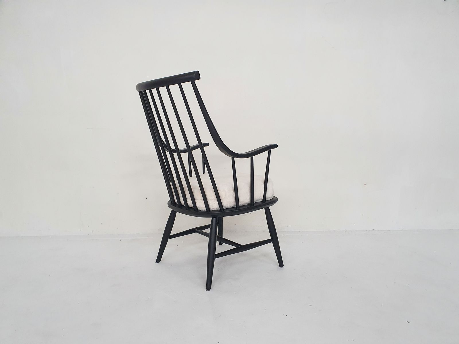 Lena Larsson Voor Nesto "Grandessa" Spijlenrug Loungestoel, Zweden Ca. Jaren 1960 photo Meubels
