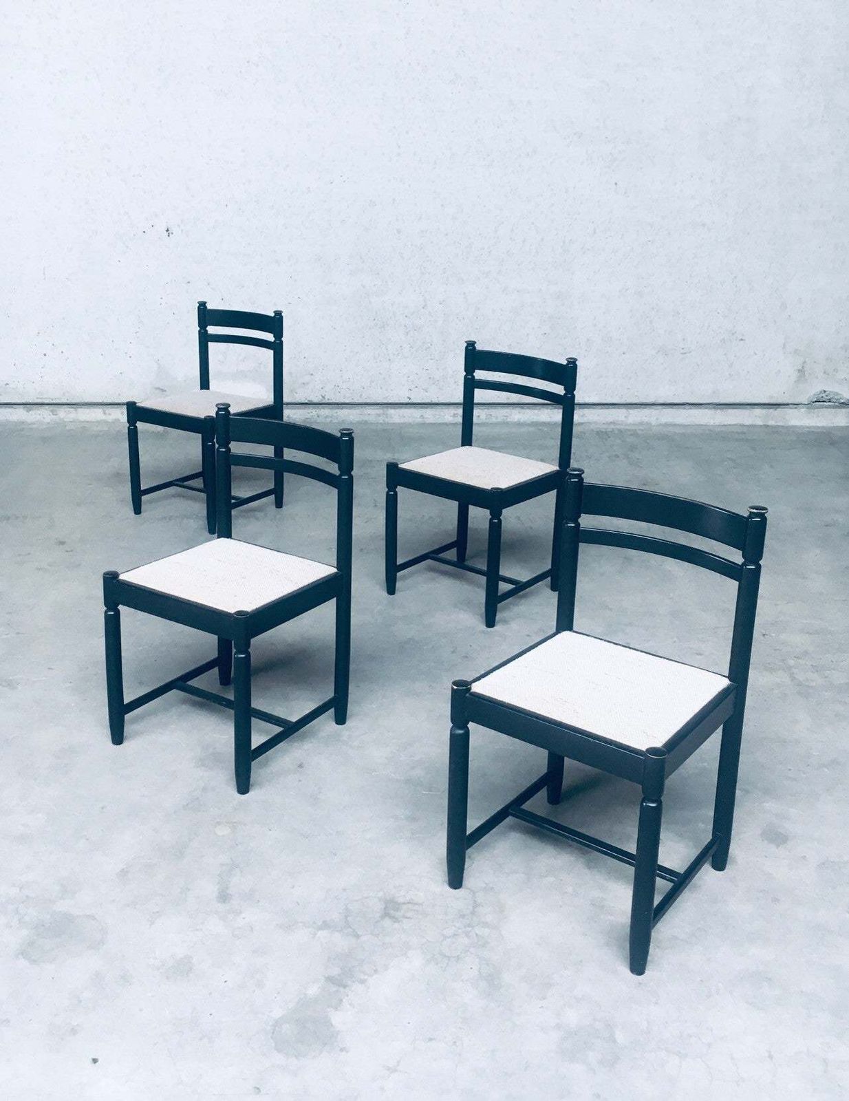 Set Eetstoelen – Italiaans Design, Ca. Jaren 1960, Mid Century Modern