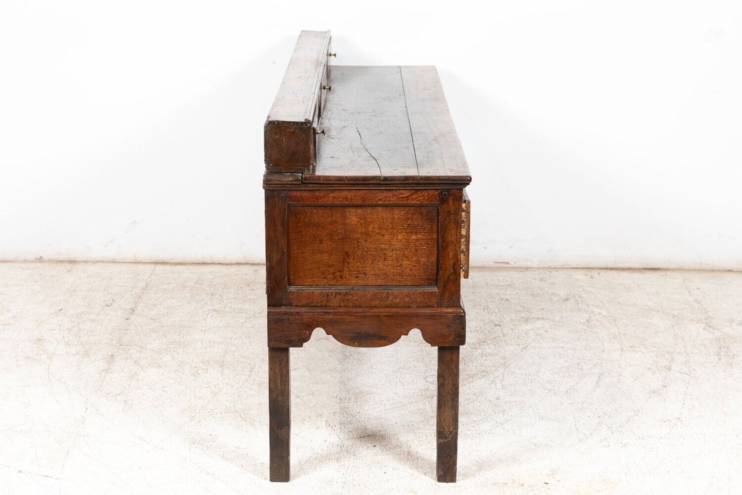 Large 18thc Welsh Oak Dresser Base photo vintage