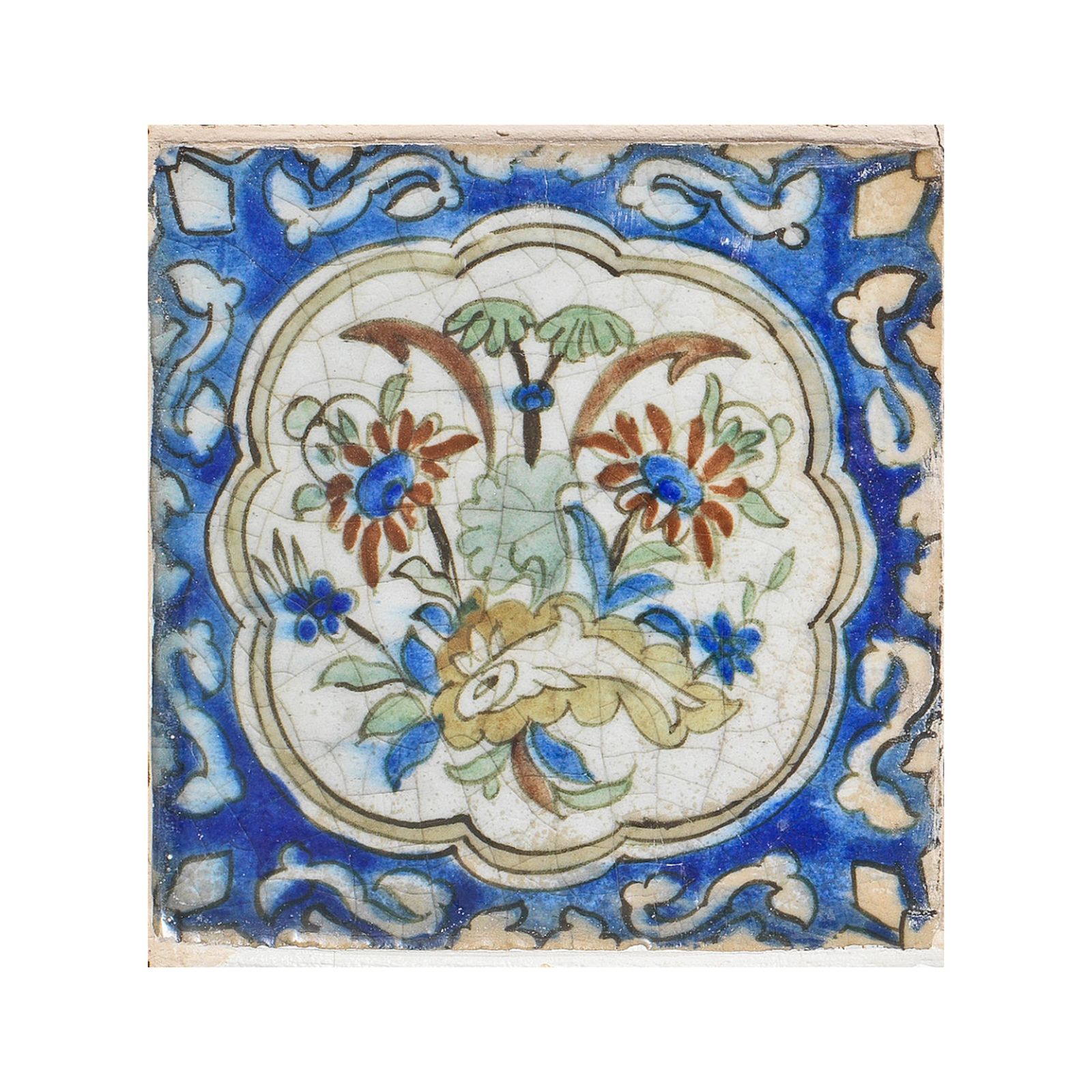 Four Kubachi Pottery Tiles, 17th Century photo 4000.0