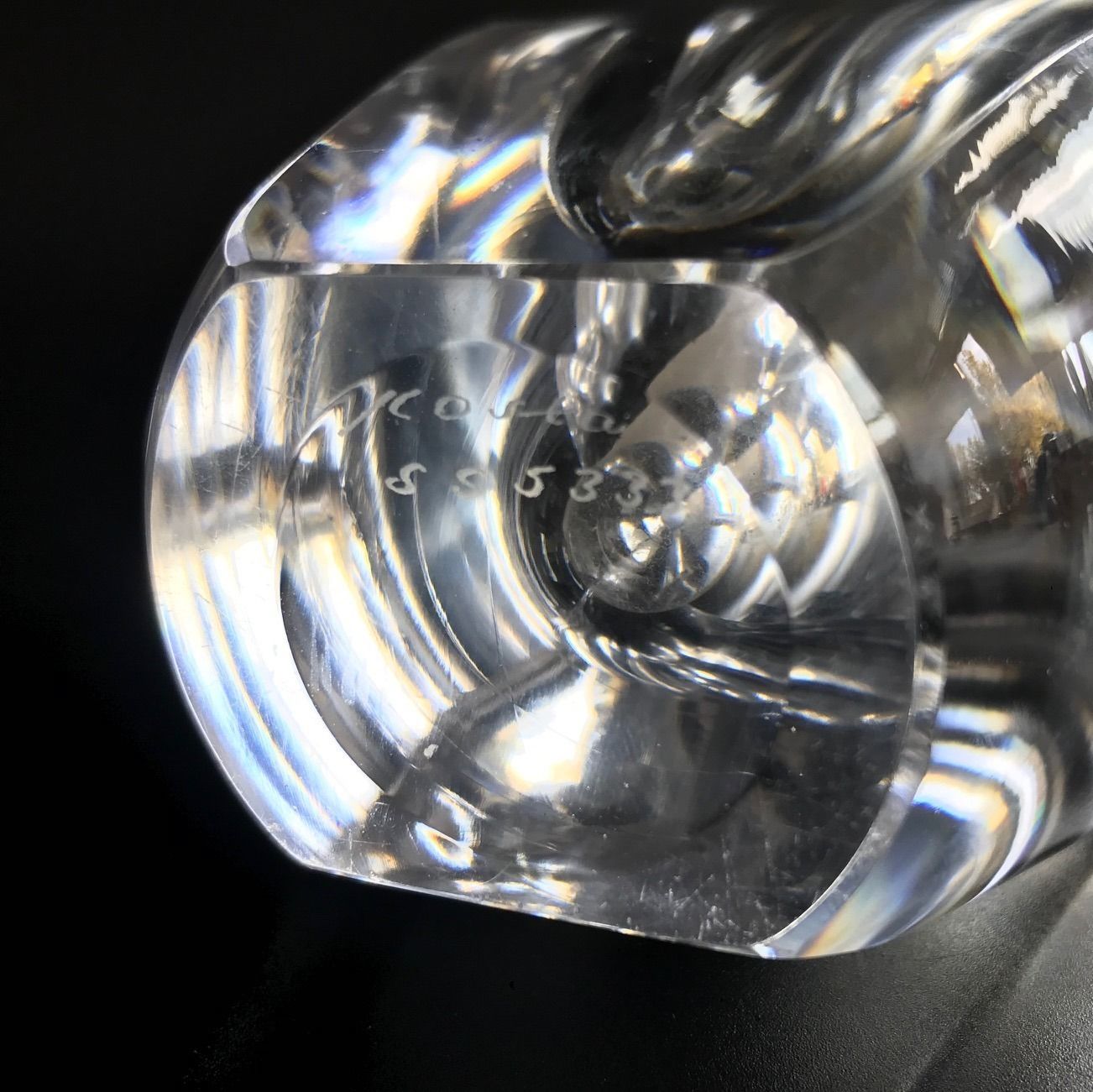 Home Decor Signed Mid Century Scandinavian "Ventana" Glass Vase By Mona Morales Schildt For Kosta, Sweden, 1950s photo