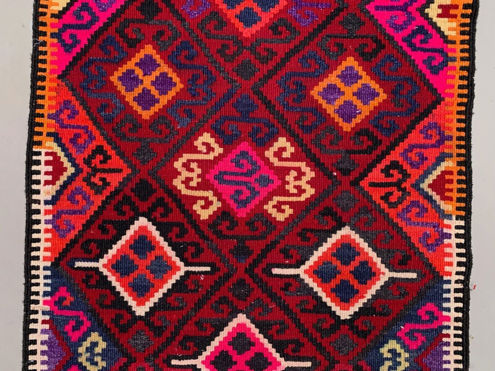 Old Turkish Kilim Runner 375x82 Cm, Vintage Kelim Rug, Long And Narrow photo vinterior