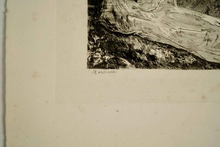 Steel Engraving From The 19th Century Of Rembrandt By Francesco Novelisme photo 190.96