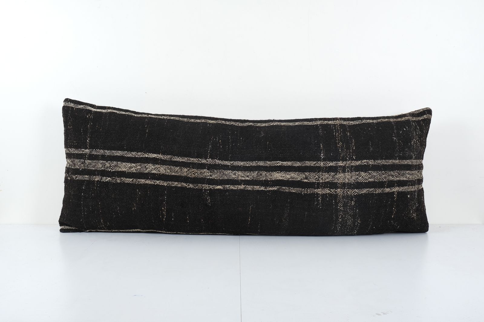 Goat Hair Organic Long Bedding Kilim Pillow Cover, Tribal Ethnic Pillow 20'' X 50''