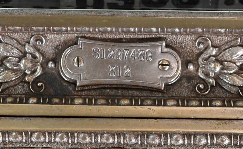 photo furniture Small Cash Register Model In Chiseled Bronze, "National Cash Register Co.", Model 312   Early 20th Century