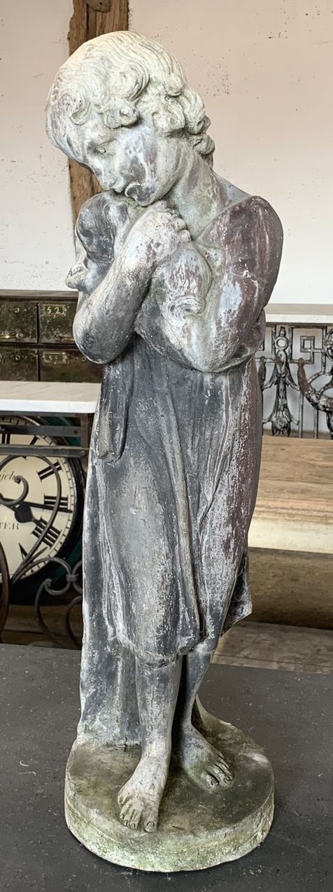 Pair Of 19th Century Lead Statues photo buy