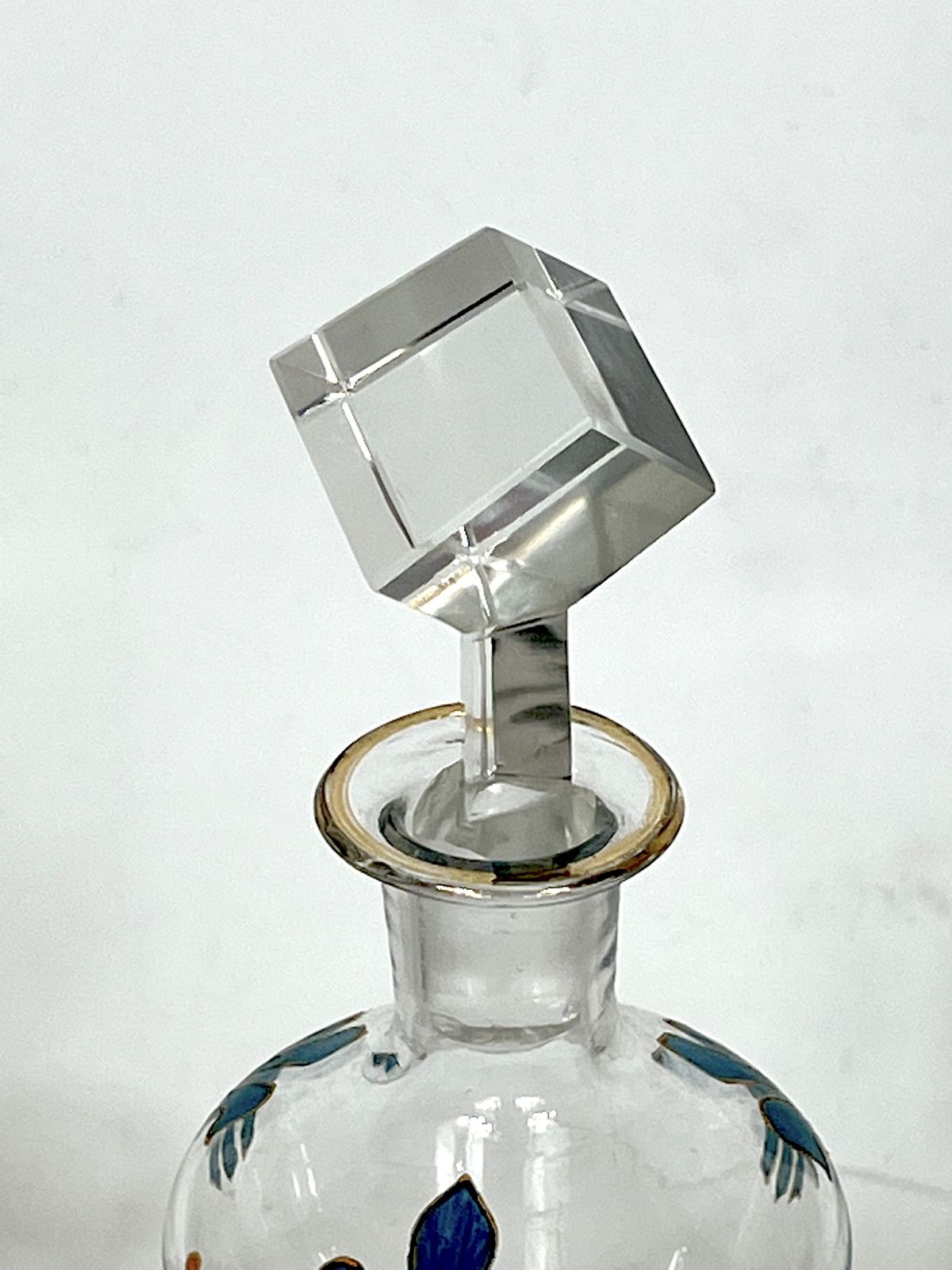 Italian Art Nouveau Glass Liquor Set From 1920s photo Home Decor