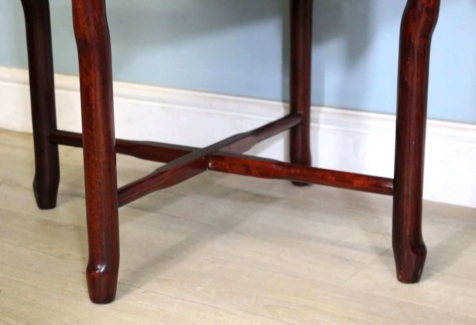 photo buy A Pair Of 20th Century Chinese Solid Hardwood Corner Chairs.