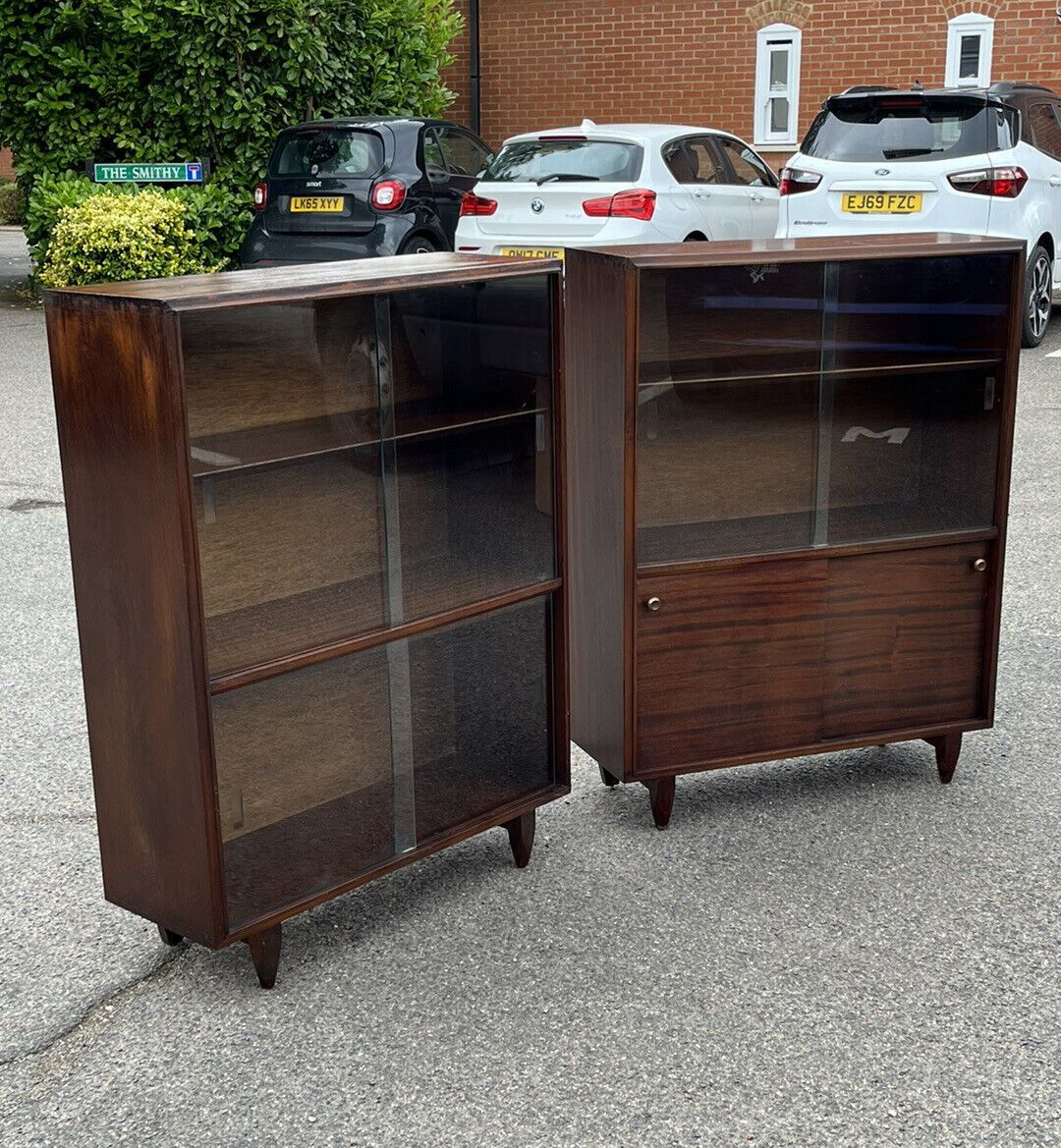 Mid Century Pair Of Bookcases By Beaver & Tapley photo furniture