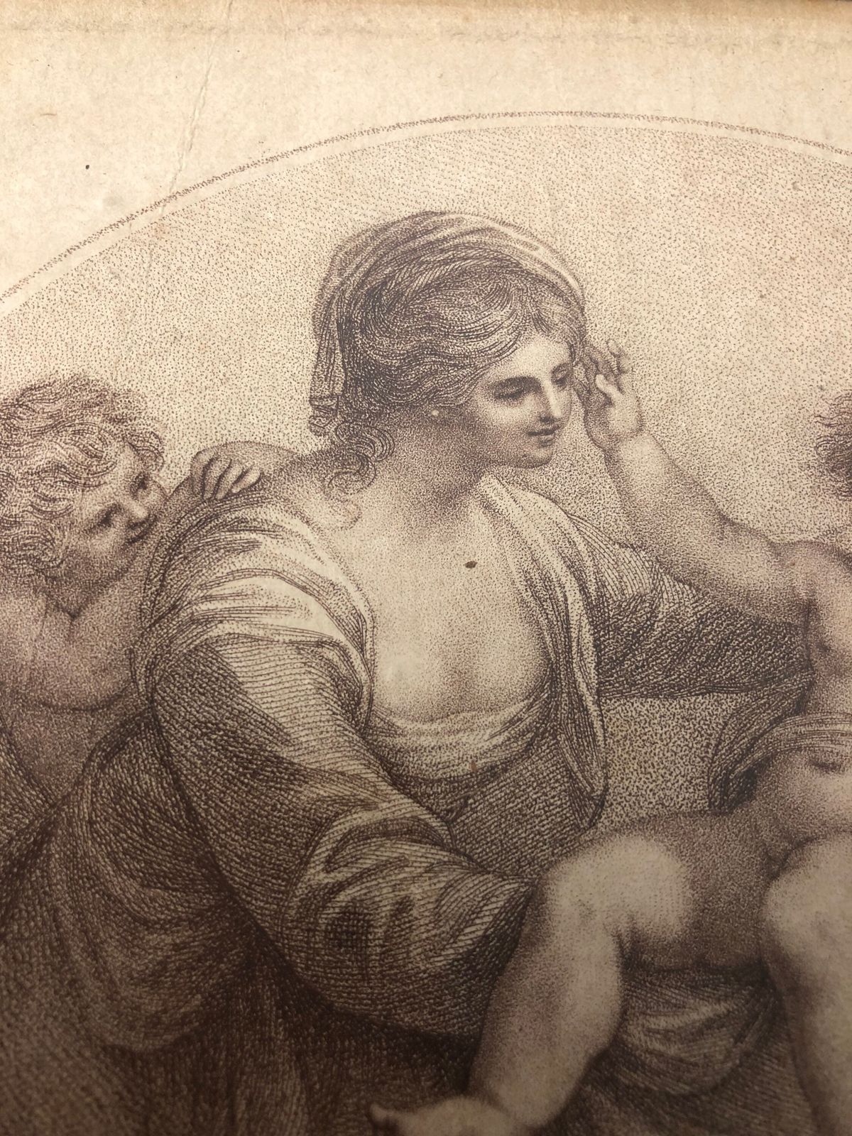 The Mothers Care Rare Pair Of Stipple Etching F Bartolozzi & R Marcuard Georgian 18th Century Pair Of Prints Antique (Ll) photo furniture