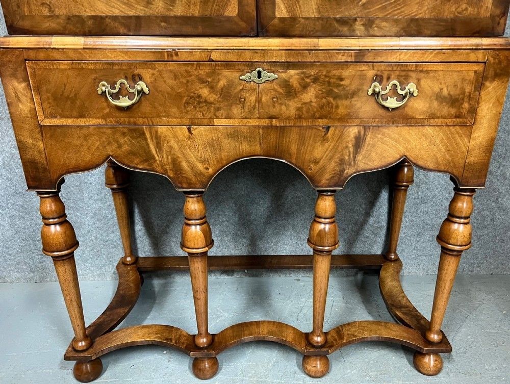 photo furniture William & Mary Style Walnut Cocktail Cabinet